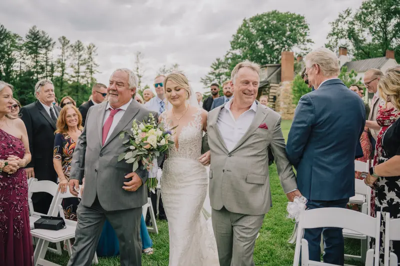 Engagement portrait with warm golden tones