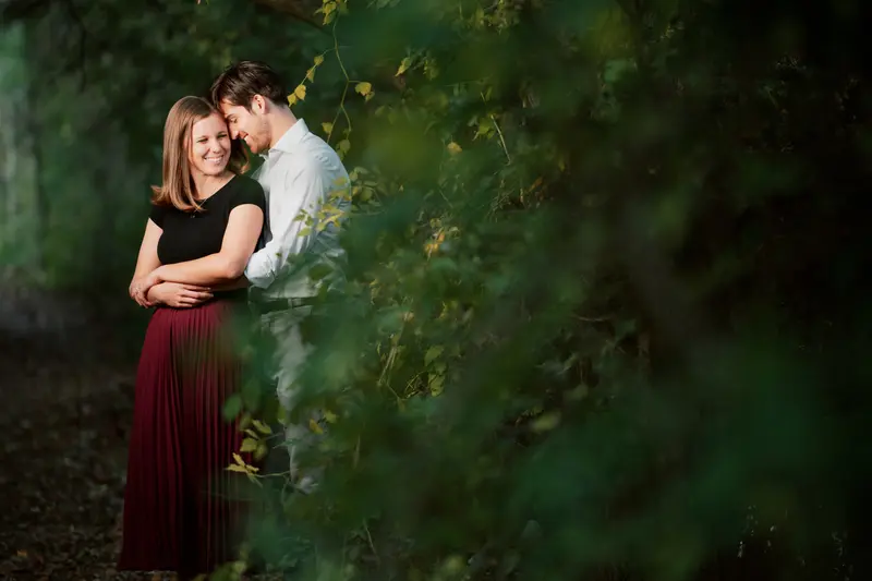 Engagement session, romantic and cinematic
