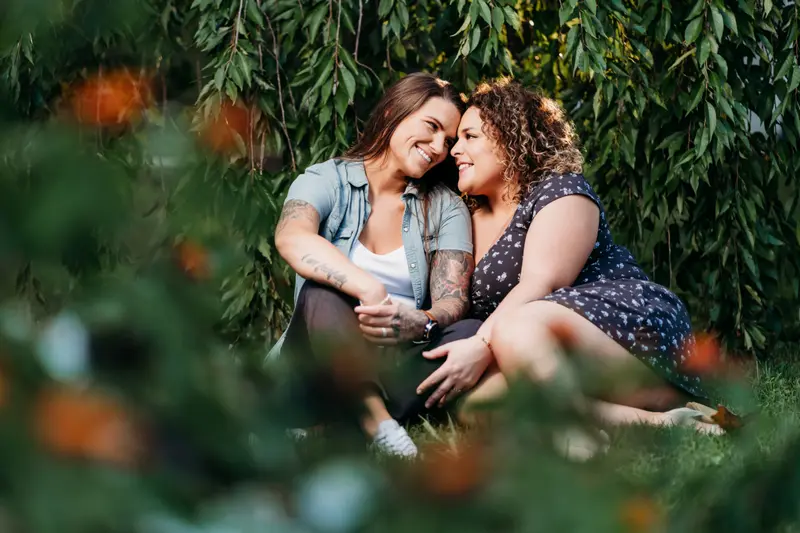 Engagement session with natural, directed energy
