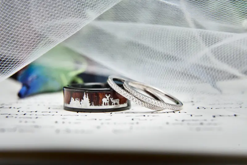 Wedding couples portrait, cinematic and romantic