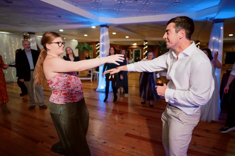 Wedding reception portrait, first dance