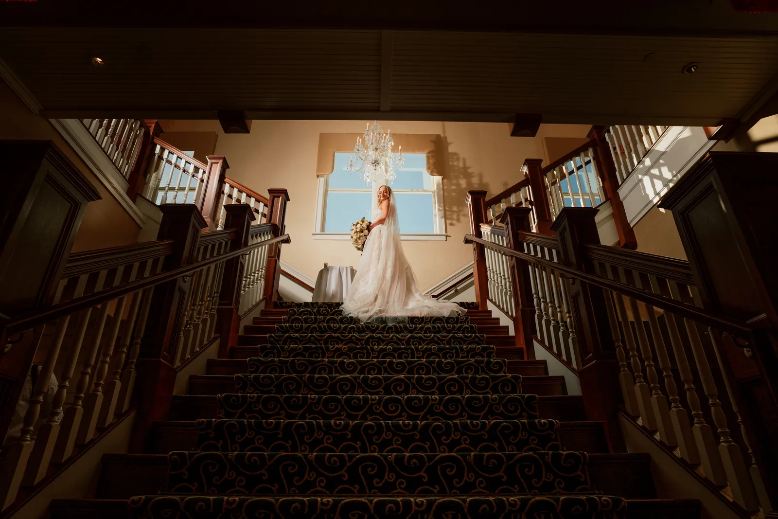 Wedding portrait, joyful and candid