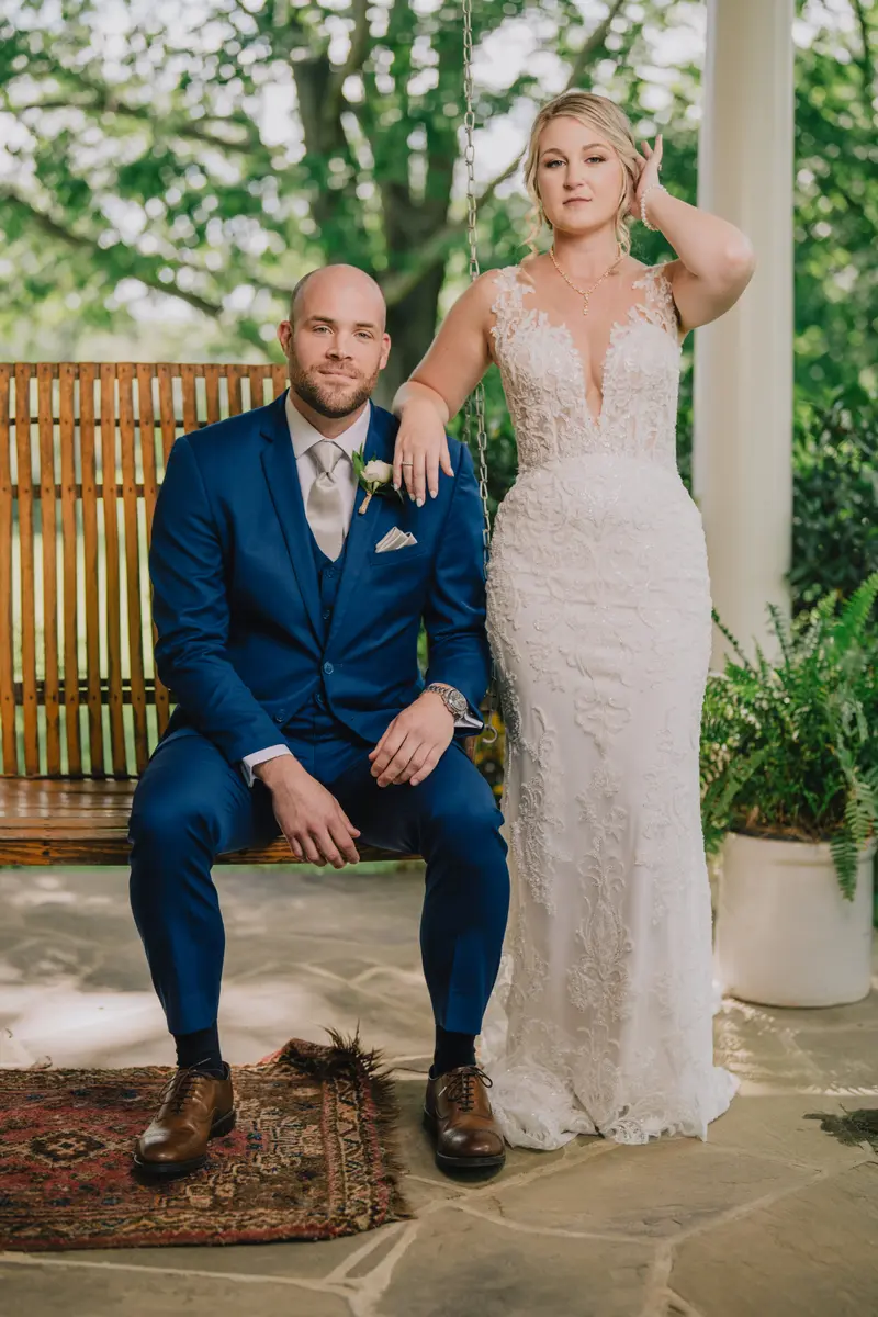 Engagement preview portrait, romantic outdoor light