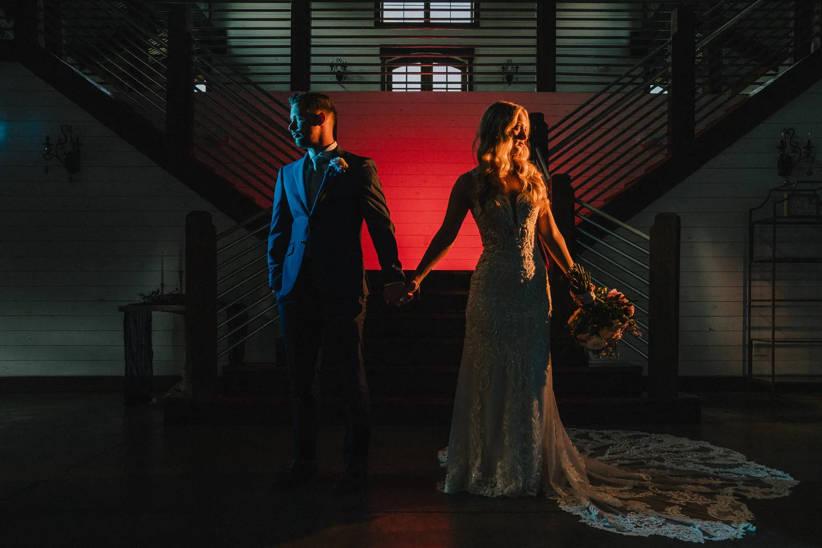 Ceremony inside Fiddle Dee Farms barn, Greenbrier TN — Jordan Roepke Photography