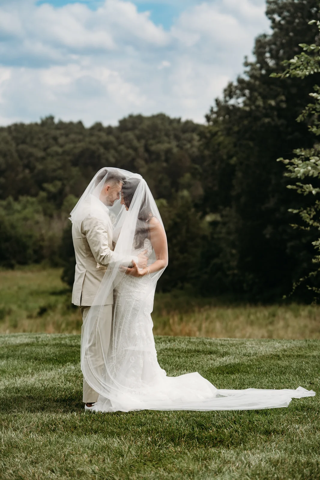 Sara and Kaelin ceremony at The Venue at Birchwood, Spring Hill Tennessee