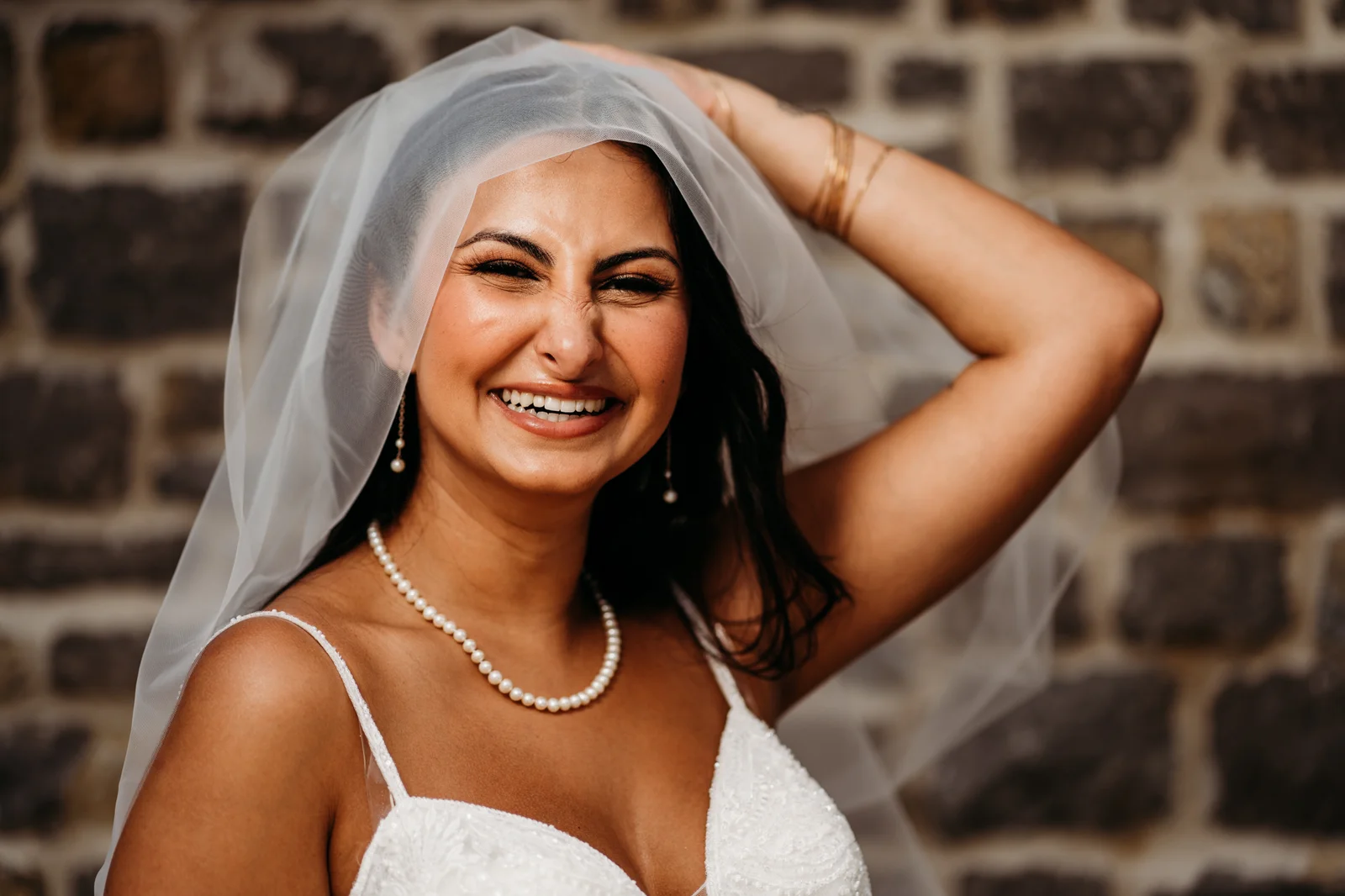 Wedding portraits at The Venue at Birchwood during golden hour