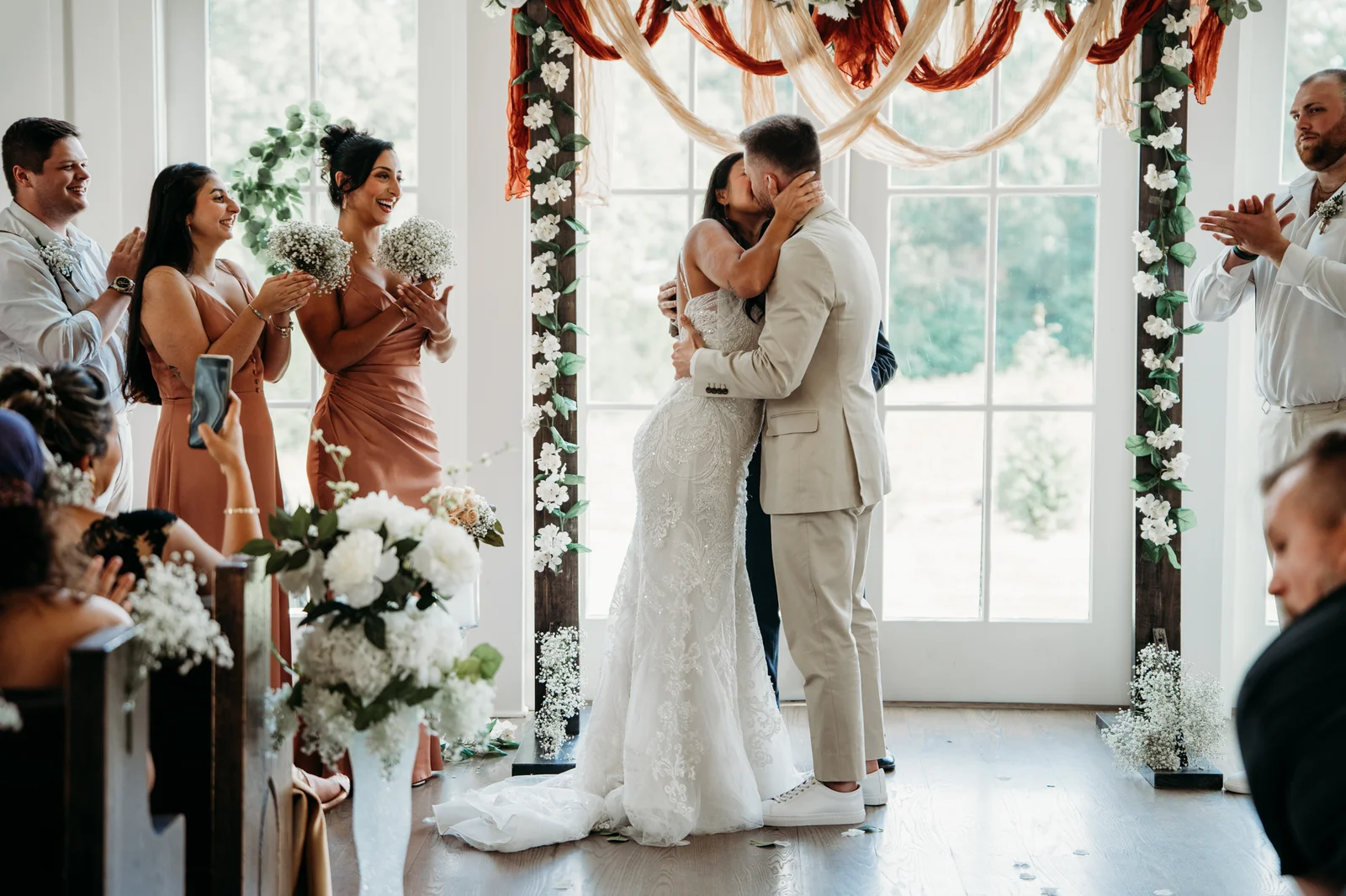 Reception details at The Venue at Birchwood wedding